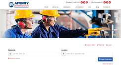 Desktop Screenshot of jobs.affinitypersonnel.com